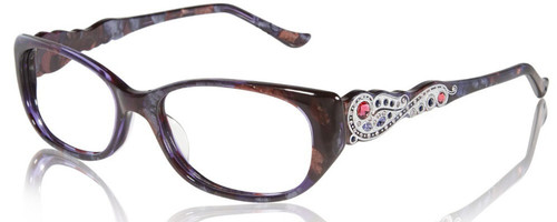 Judith Leiber Eyeglass Collection 1639 in Amethyst Marble :: Custom Left & Right Lens