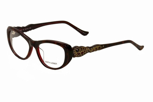 Judith Leiber Eyeglass Collection 1638 in Topaz Ruby :: Rx Single Vision