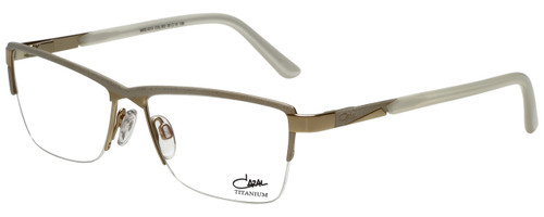 Cazal Designer Eyeglasses Cazal-4218-002 in White Gold 55mm :: Rx Bi-Focal