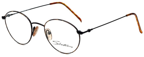 Profile View of Calabria Reading Glasses Seb-782 in Tortoise Black with Blue Light Filter + A/R