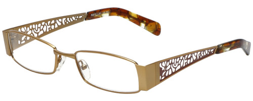 Calabria Designer Eyeglasses 812-GLD in Gold 49mm :: Custom Left & Right Lens