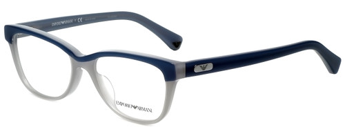 Emporio Armani Designer Eyeglasses EA3015-5109-53 in Dust Blue 53mm :: Progressive