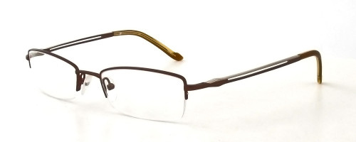 Calabria Viv 306 Silver Brown Designer Eyeglasses :: Rx Single Vision