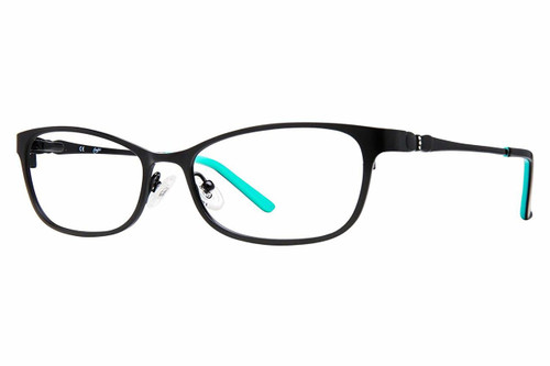 Candie's Designer Reading Glasses Kimberly-SBLK in Satin Black 51 mm