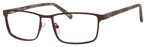 Esquire Designer Eyeglasses EQ1534-SBR in Satin Brown 54mm :: Custom Left & Right Lens
