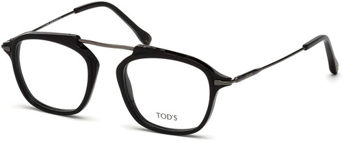 Tod's Designer Eyeglasses TO5182-001 in Black 49mm :: Rx Bi-Focal