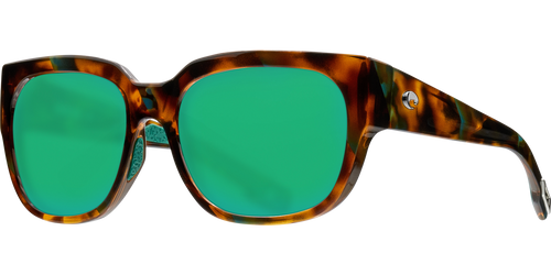 Costa Del Mar Waterwoman Polarized Sunglasses in Palm Tortoise with Green Mirror 580P Lens