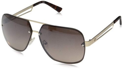 Guess  Designer Sunglasses GF5024-49F in Gold Non-Polarized Brown Lens