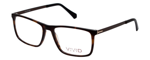 Vivid Designer Reading Eyeglasses 891 Matte Demi/Amber/Brown 55 mm Rx SV