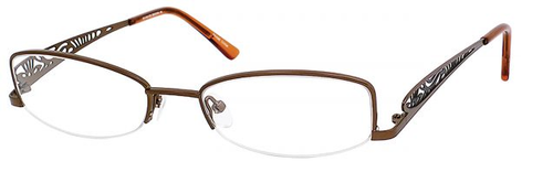 Dale Earnhardt, Jr Designer Eyeglasses 6706 in Brown Metal Frames -51mm Custom Lens