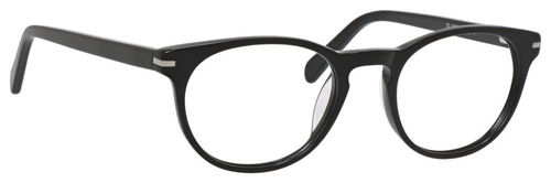 Esquire Designer Unisex Oval Frame Eyeglasses EQ1510 in Shiny Black-50 mm Custom Lens