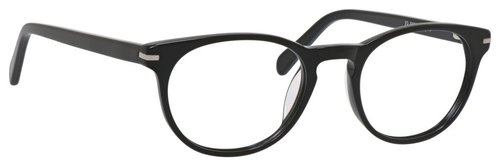 Esquire Designer Unisex Oval Frame Eyeglasses EQ1510 in Shiny Black-50 mm RX SV