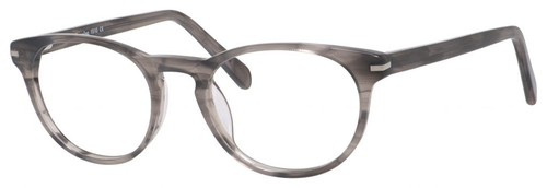 Esquire Designer Unisex Oval Frame Eyeglasses EQ1510 in Grey Amber-50 mm Custom Lens