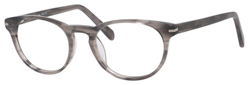 Esquire Designer Unisex Oval Frame Eyeglasses EQ1510 in Grey Amber-50 mm