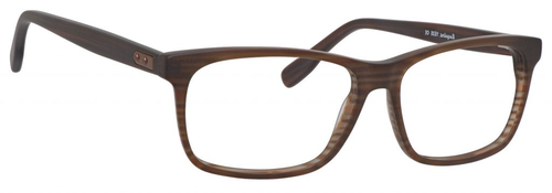Esquire EQ1535 Men's Rectangular Frame Eyeglasses Brown Stripe 55 mm  RX SV