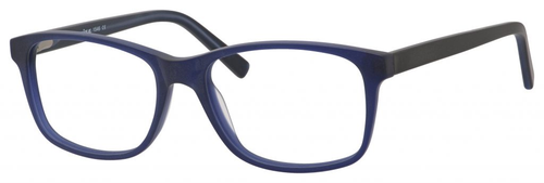 Esquire Mens EQ1546 Eyeglasses Blue Frames and Black Temples 54 mm RX SV