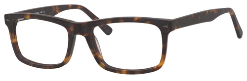 Esquire Designer Mens EQ1548 Reading Eyeglasses in Matte Tortoise 55 mm Custom Lens