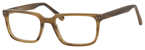 Esquire Mens EQ1557 RectangularFrame Reading Eyeglasses in Birch Brown 53mm Progressive