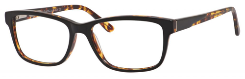 Ernest Hemingway H4675 Unisex Rectangular Eyeglasses in Black/Tortoise 52 mm