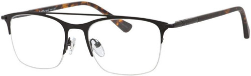 Ernest Hemingway Custom Lenses Eyeglasses H4813 Semi-Rimless Black&Tortoise 52mm