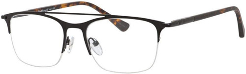 Ernest Hemingway Single Vision Rx Eyeglasses 4813 Semi-Rimless Black&Tortoise 52