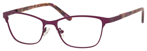 Ernest Hemingway H4822 Womens Rectangular Frame Eyeglasses in Purple 52 mm Bi-Focal