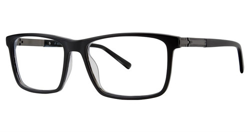 Big and Tall 19 Designer Prescription Eye Glasses in Matte Black 58 mm:: Rx Bi-Focal