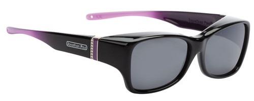 Jonathan Paul Fitovers Sunset Twilight Large Over Sunglasses Black Purple & Grey