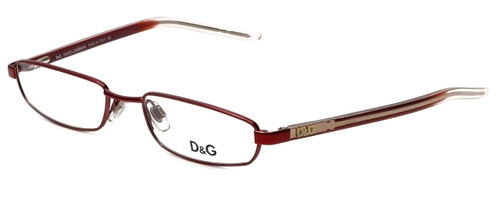 Profile View of Dolce Gabbana Designer Blue Light Block Reading Glasses DG4153-J82 Burgundy 49mm