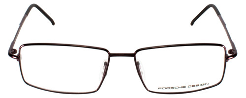 Front View of Porsche Design P8197-D-54mm Titanium Designer Reading EyeGlasses in Satin Purple