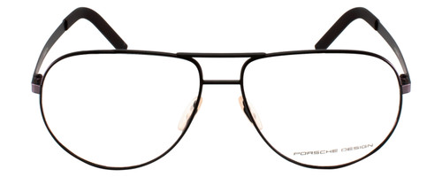 Front View of Porsche Design P8280-A-59 mm Titanium Aviator Designer Reading Glasses Gun Metal