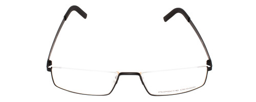 Front View of Porsche Design P8310-A-52mm.5-Rimless Designer Reading Glasses Satin Matte Black