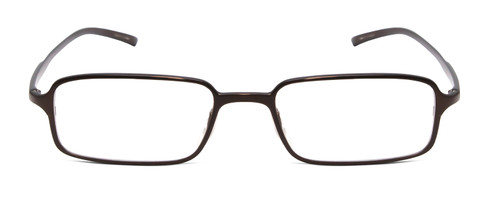 Front View of Porsche Designs P8185-A Unisex Designer Reading Glasses in Black Titanium 52 mm
