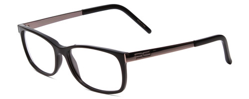 Profile View of Porsche Design P8208-A Unisex Oval Designer Reading Glasses Black Gun Metal 53mm