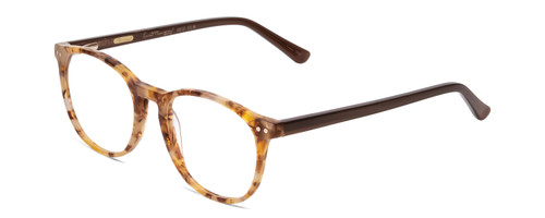 Profile View of Ernest Hemingway H4903 Designer Reading Eye Glasses with Custom Cut Powered Lenses in Demi-Tortoise Havana Brown Ladies Cateye Full Rim Acetate 49 mm