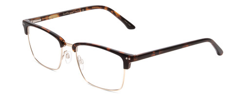 Profile View of Ernest Hemingway H4870 Unisex Cateye Semi-Rimless Eyeglasses Brown Tortoise 53mm