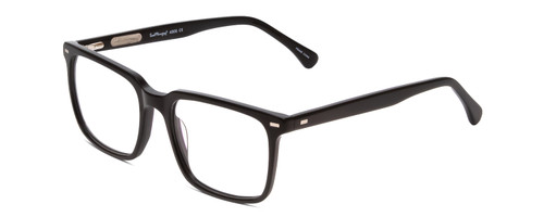 Profile View of Ernest Hemingway H4866 Designer Bi-Focal Prescription Rx Eyeglasses in Gloss Black/Silver Accents Unisex Cateye Full Rim Acetate 51 mm