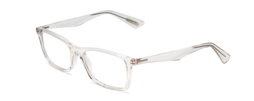 Profile View of Ernest Hemingway H4857 Designer Single Vision Prescription Rx Eyeglasses in Shiny Clear Crystal Unisex Cateye Full Rim Acetate 53 mm