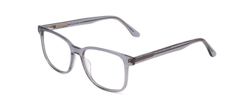 Profile View of Ernest Hemingway H4860 Designer Single Vision Prescription Rx Eyeglasses in Grey Blue Crystal Unisex Cateye Full Rim Acetate 52 mm