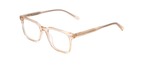 Profile View of Ernest Hemingway H4854 Designer Blue Light Blocking Eyeglasses in Wheat Brown Cystal Patterned Silver Unisex Cateye Full Rim Acetate 54 mm