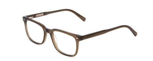 Profile View of Ernest Hemingway H4854 Designer Single Vision Prescription Rx Eyeglasses in Olive Green Grey Crystal Smoke Unisex Cateye Full Rim Acetate 51 mm