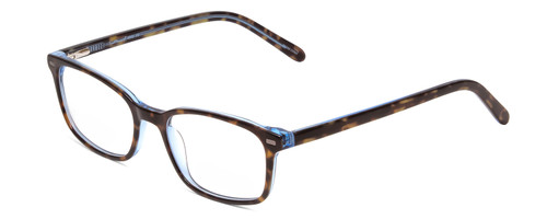 Profile View of Ernest Hemingway H4852 Unisex Eyeglasses Blue Crystal Yellow Brown Tortoise 51mm