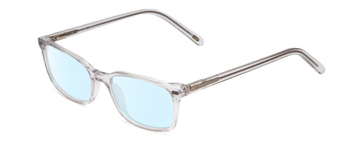 Profile View of Ernest Hemingway H4852 Designer Blue Light Blocking Eyeglasses in Clear Crystal Silver Glitter Unisex Rectangle Full Rim Acetate 51 mm