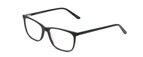 Profile View of Ernest Hemingway H4848 Designer Progressive Lens Prescription Rx Eyeglasses in Matte/Gloss Black Unisex Cateye Full Rim Acetate 54 mm