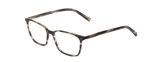 Profile View of Ernest Hemingway H4849 Designer Bi-Focal Prescription Rx Eyeglasses in Grey Crystal Black Glitter Stripe Unisex Rectangle Full Rim Acetate 53 mm