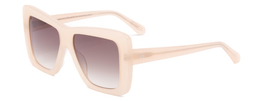 Profile View of SITO SHADES PAPILLION Womens Sunglasses Vanilla Pink Crystal/Minky Gradient 56mm
