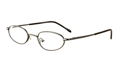 Calabria Trendsetter 23 Shiny Gunmetal Eyeglasses :: Custom Left & Right Lens