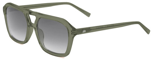 Profile View of SITO SHADES The Void Unisex Aviator Sunglass Green/Polarized Olive Gradient 56mm