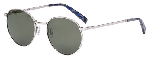 Profile View of Elton John CHOPIN 2 Unisex Sunglasses Platinum Silver/G-15 Anti-Reflective 50 mm