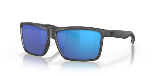 Profile View of Costa Del Mar Rinconcito Unisex Sunglasses Gray/Polarized Blue Mirror 580G 60 mm